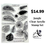 Jungle, clear stamp set, stamp