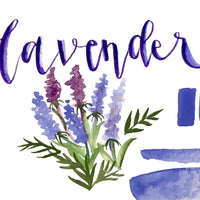 Lavender, pastel purple, purple, watercolor, handcrafted , watercolor paint
