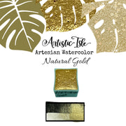 Natural Gold,sparkle , mica, watercolor paint