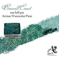 Emerald Coast, deep green metallic, iridescent, chrome