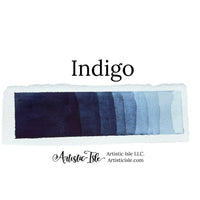 Indigo, watercolor paint