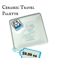 Ceramic travel palette