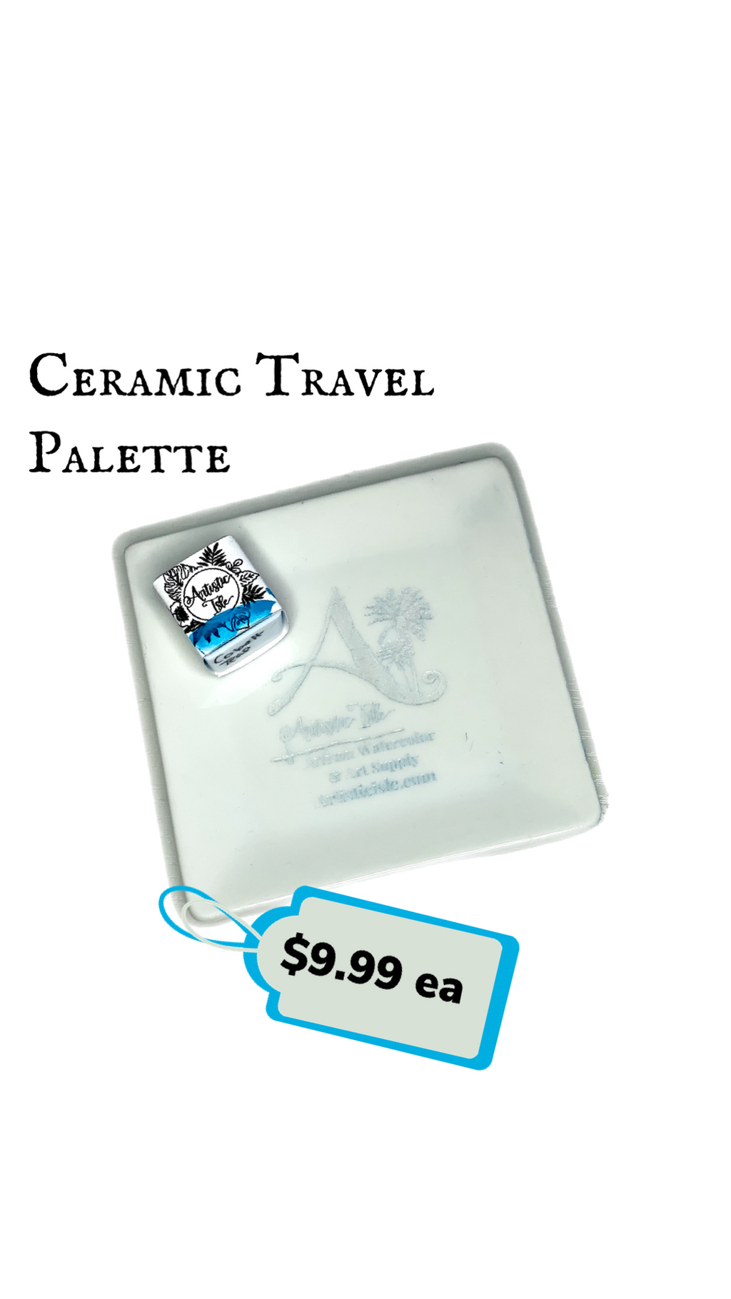 Ceramic travel palette