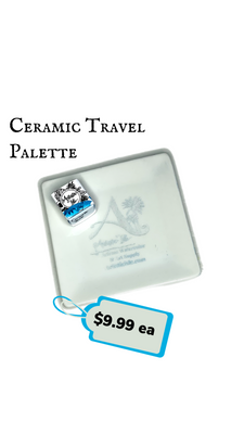 Ceramic travel palette