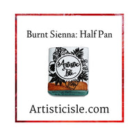 Burnt Sienna, handmade watercolors, PR102