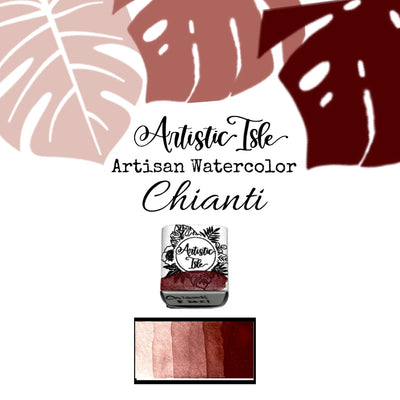 Chianti, Lunar Red, red wine, deep red, watercolor paint