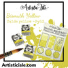 Bismuth Yellow, Yellow PY53, light yellow, handcrafted , watercolor paint