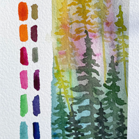 Watercolor dot palette
