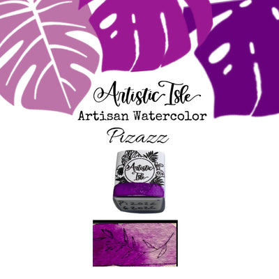 Pizazz, Neon Purple, watercolor paint
