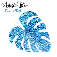 Aloha Kai, Sky blue to gold metallic, iridescent, chrome