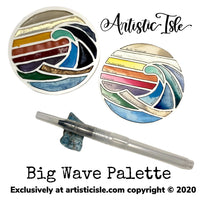 Big Wave Watercolor Palette, palette, wave