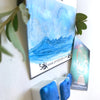 Aquarius, Blue Metallic, Blue , Shimmer, metallic , handcrafted , watercolor paint