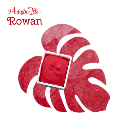 Rowan , red watercolor paint, PR3,PR1