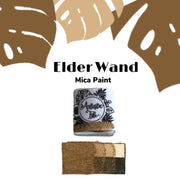 Elder Wand, PotterHead, Caramel, light brown, metallic , handcrafted , watercolor paint