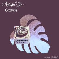 Cosmos, watercolor half pan, metallic, purple/red/brown