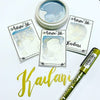 Kai Lani, Ocean, Metallic, White blue, chameleon, watercolor paint