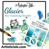 Glacier, mica, teal/ blue metallic