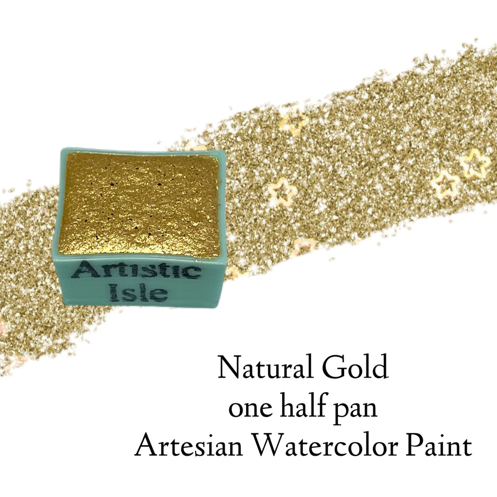 Natural Gold,sparkle , mica, watercolor paint