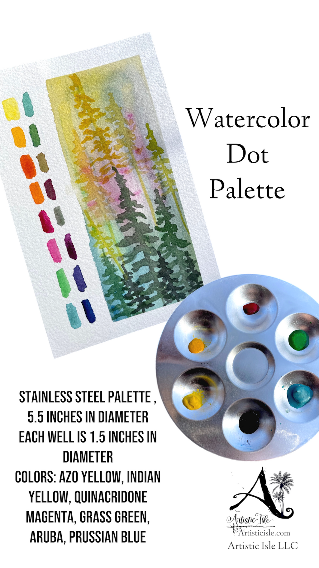 Watercolor dot palette