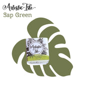 Sap green, light Green, handcrafted , watercolor paint