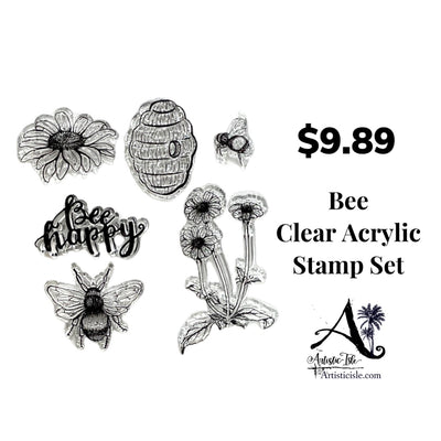 Bee, Bee lover, clear stamp set, bee stamp