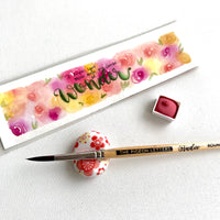 Chinese Vermilion, watercolor paint, handcrafted watercolor