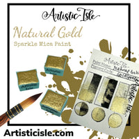 Natural Gold,sparkle , mica, watercolor paint