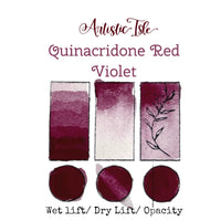 Quinacridone Red Violet , watercolor paint, handcrafted watercolor