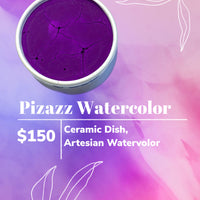 Pizazz, Neon Purple, watercolor paint