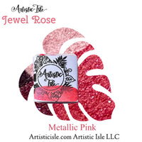 Jewel Rose, pink, metallic** watercolor paint