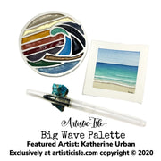 Big Wave Watercolor Palette, palette, wave