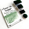 Deep Sap green, dark Green, handcrafted , watercolor paint
